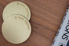 21st Anniversary Brushed Brass Coaster Set Empire Copper
